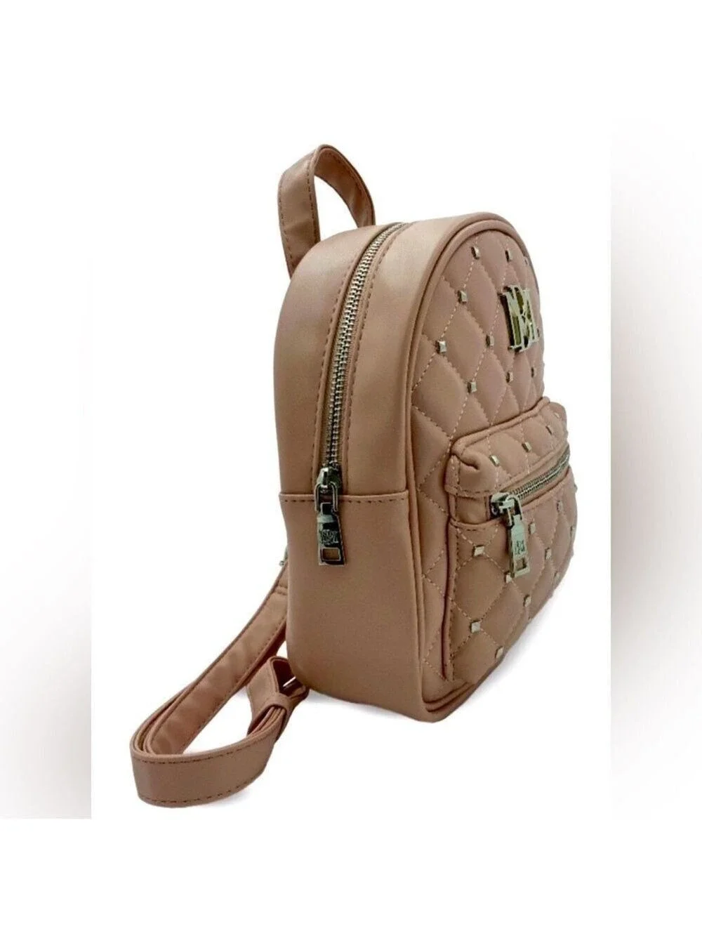 Badgley Mischka  Taupe Mini Studded Backpack